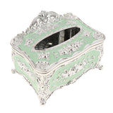 Max European Style Acrylic Tissue Box Luxury Facial Case Holder Sliver Green - Aladdin Shoppers