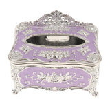 Max European Style Acrylic Tissue Box Luxury Facial Case Holder Sliver Purple - Aladdin Shoppers