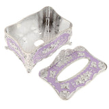 Max European Style Acrylic Tissue Box Luxury Facial Case Holder Sliver Purple - Aladdin Shoppers