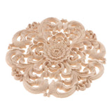 Max European Style Wood Round Carved Appligue For Furniture Decoration Size_L - Aladdin Shoppers