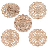 Max European Style Wood Round Carved Appligue For Furniture Decoration Size_L - Aladdin Shoppers