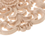 Max European Style Wood Round Carved Appligue For Furniture Decoration Size_L - Aladdin Shoppers