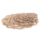 Max European Style Wood Round Carved Appligue For Furniture Decoration Size_L - Aladdin Shoppers