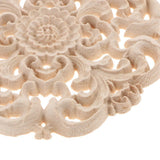 Max European Style Wood Round Carved Appligue For Furniture Decoration Size_M - Aladdin Shoppers
