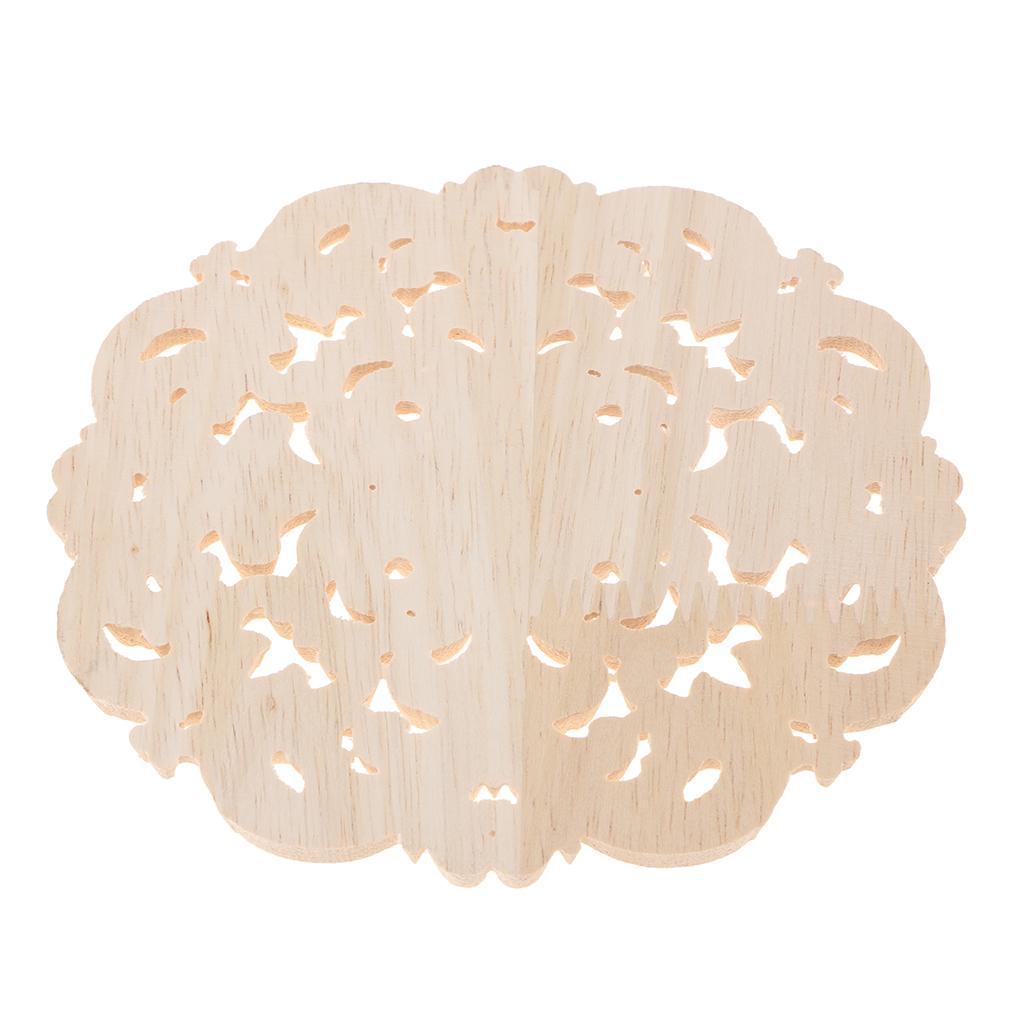 Max European Style Wood Round Carved Appligue For Furniture Decoration Size_M - Aladdin Shoppers