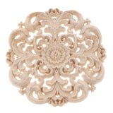 Max European Style Wood Round Carved Appligue For Furniture Decoration Size_M - Aladdin Shoppers