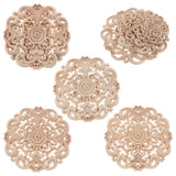 Max European Style Wood Round Carved Appligue For Furniture Decoration Size_M - Aladdin Shoppers