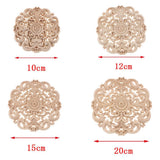 Max European Style Wood Round Carved Appligue For Furniture Decoration Size_M - Aladdin Shoppers