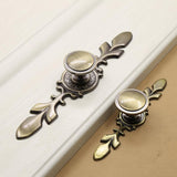 Max European Style Zinc Alloy Drawer Cabinet Door Knob Hardware Pulls Flower 04 - Aladdin Shoppers