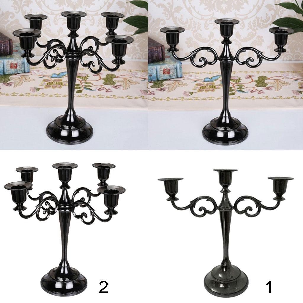 Max European Vintage 3/5 Arms Candelabra Candle Holder for Wedding Event 3 Arms - Aladdin Shoppers