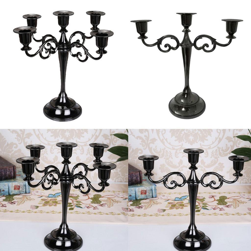 Max European Vintage 3/5 Arms Candelabra Candle Holder for Wedding Event 3 Arms - Aladdin Shoppers