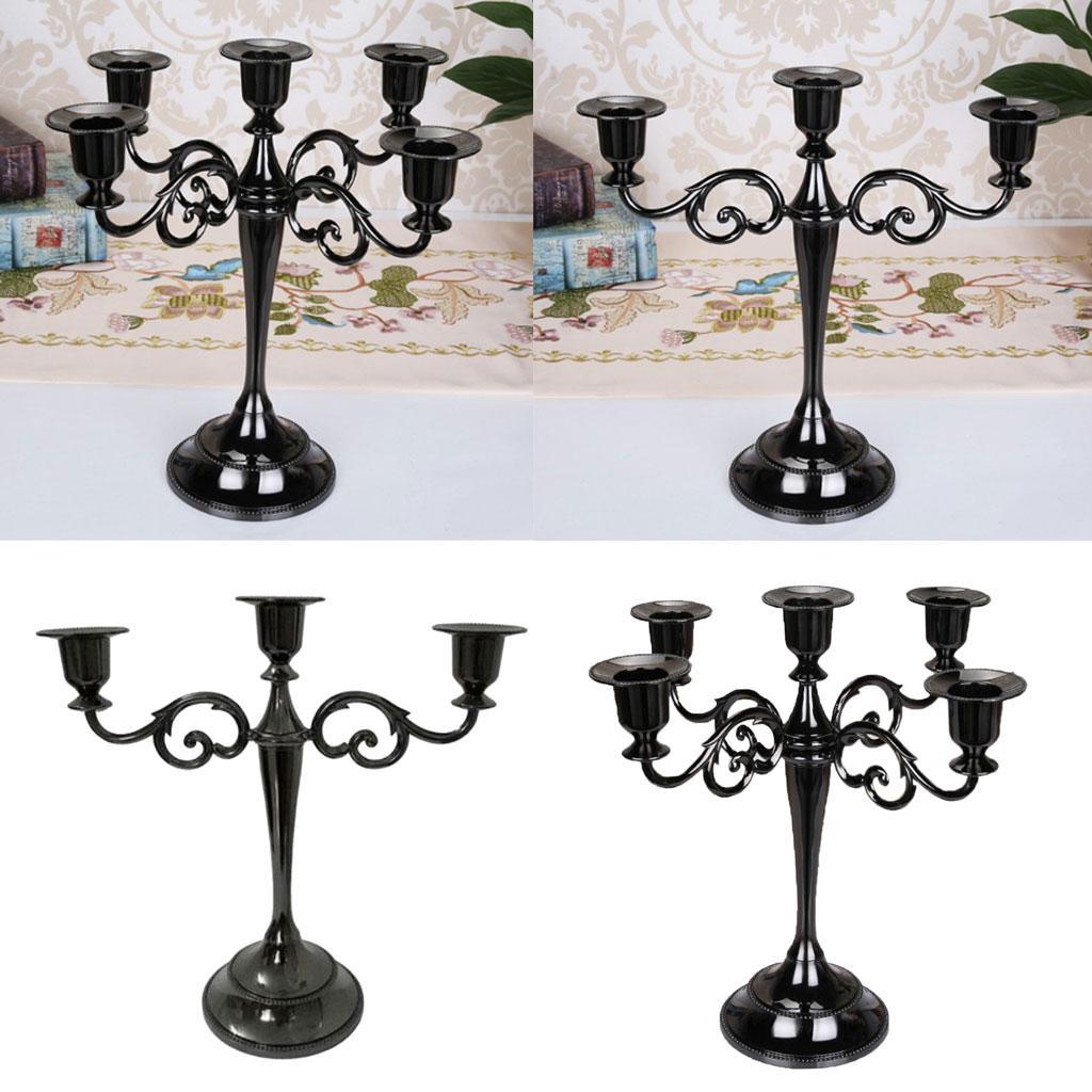 Max European Vintage 3/5 Arms Candelabra Candle Holder for Wedding Event 3 Arms - Aladdin Shoppers
