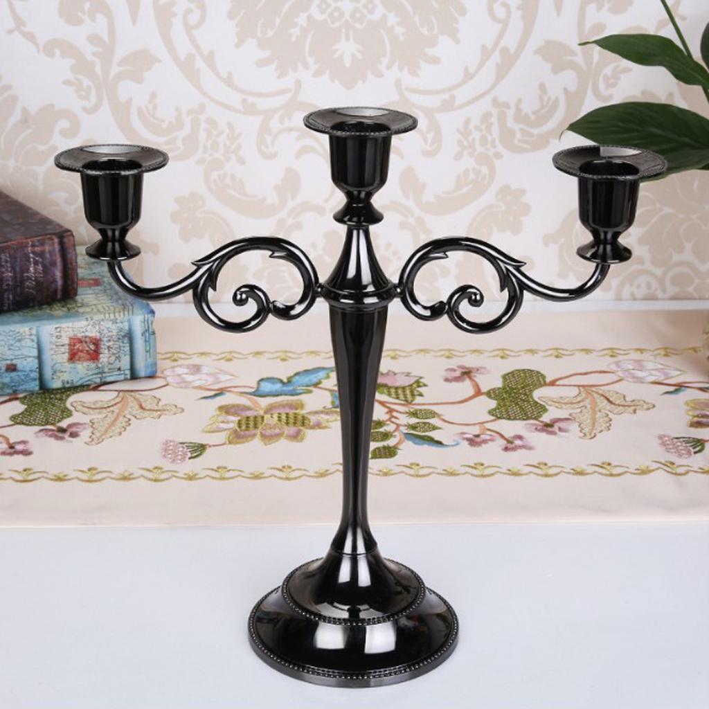 Max European Vintage 3/5 Arms Candelabra Candle Holder for Wedding Event 3 Arms - Aladdin Shoppers