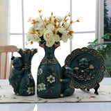 Max Exquisite Flowervase with Plate Stand Display for Table Centerpiece Style 02 - Aladdin Shoppers