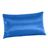 Max Faux Silk Satin Pillowcase 50*76cm Blue - Aladdin Shoppers