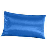 Max Faux Silk Satin Pillowcase 50*76cm Blue - Aladdin Shoppers