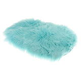 Max Faux Wool Area Rugs Bedside Floor Mat Plush Sofa Cover Seat Pad Light Blue - Aladdin Shoppers