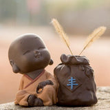 Max Fine purple sand little monks tea pet furnishing tea set decoration Style 03 - Aladdin Shoppers
