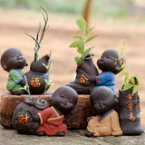 Max Fine purple sand little monks tea pet furnishing tea set decoration Style 08 - Aladdin Shoppers