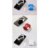 Max Fish Bone Shape Silicone Protective Case Keychain for Apple AirPods Blue - Aladdin Shoppers