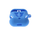 Max Fish Bone Shape Silicone Protective Case Keychain for Apple AirPods Blue - Aladdin Shoppers