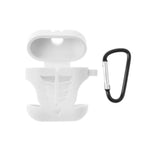 Max Fish Bone Shape Silicone Protective Case Keychain for Apple AirPods White - Aladdin Shoppers