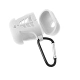 Max Fish Bone Shape Silicone Protective Case Keychain for Apple AirPods White - Aladdin Shoppers
