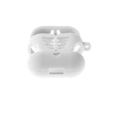 Max Fish Bone Shape Silicone Protective Case Keychain for Apple AirPods White - Aladdin Shoppers