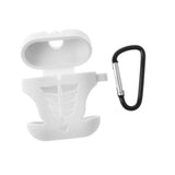 Max Fish Bone Shape Silicone Protective Case Keychain for Apple AirPods White - Aladdin Shoppers