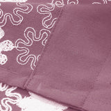 Max Floral Window Curtain Semi-Sheer Kitchen Curtain Tier Purple - 74x61cm - Aladdin Shoppers