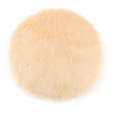 Max Fluffy Faux Fur Seat Cushion Pad Artificial Sheepskin Mat Beige 30cm - Aladdin Shoppers