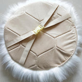 Max Fluffy Faux Fur Seat Cushion Pad Artificial Sheepskin Mat Beige 30cm - Aladdin Shoppers