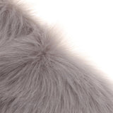 Max Fluffy Faux Fur Seat Cushion Pad Artificial Sheepskin Mat Gray 30cm - Aladdin Shoppers