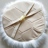 Max Fluffy Faux Fur Seat Cushion Pad Artificial Sheepskin Mat Gray 30cm - Aladdin Shoppers