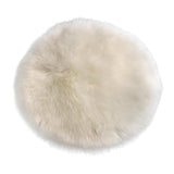 Max Fluffy Faux Fur Seat Cushion Pad Artificial Sheepskin Mat White 33cm - Aladdin Shoppers