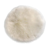 Max Fluffy Faux Fur Seat Cushion Pad Artificial Sheepskin Mat White 40cm - Aladdin Shoppers