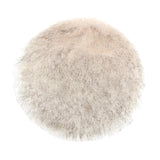 Max Fluffy Faux Fur Seat Cushion Pad Artificial Sheepskin Mat White Gray 33cm