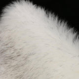 Max Fluffy Faux Fur Seat Cushion Pad Artificial Sheepskin Mat White Gray 33cm - Aladdin Shoppers