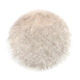 Max Fluffy Faux Fur Seat Cushion Pad Artificial Sheepskin Mat White Gray 33cm - Aladdin Shoppers