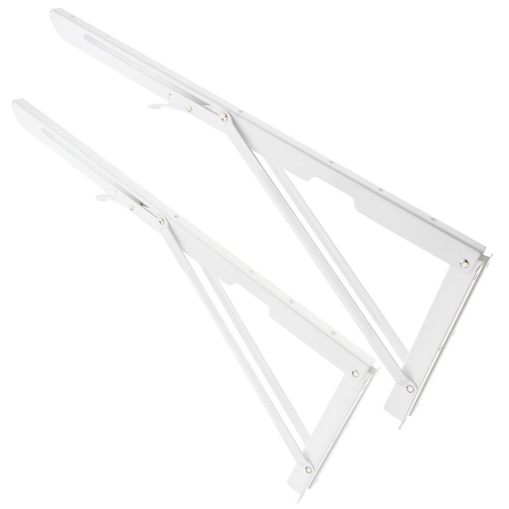 Max Folding Movable Triangle Shelf Bracket K Type Spring Steel Bracket 20inch - Aladdin Shoppers