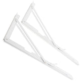 Max Folding Movable Triangle Shelf Bracket K Type Spring Steel Bracket 20inch - Aladdin Shoppers