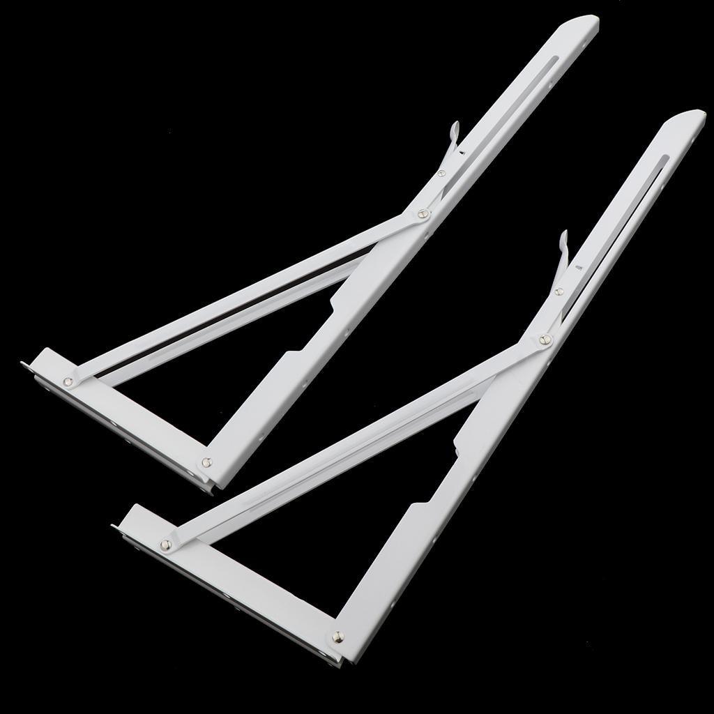 Max Folding Movable Triangle Shelf Bracket K Type Spring Steel Bracket 20inch - Aladdin Shoppers