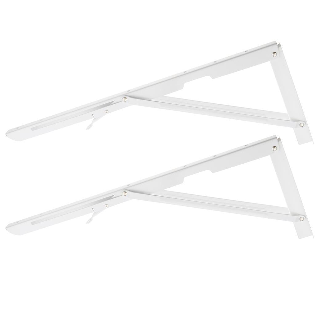 Max Folding Movable Triangle Shelf Bracket K Type Spring Steel Bracket 20inch - Aladdin Shoppers