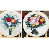 Max Full Range of Embroidery Starter Kit Bouquet Cross Stitch Crafts Style 1 - Aladdin Shoppers