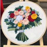 Max Full Range of Embroidery Starter Kit Bouquet Cross Stitch Crafts Style 2 - Aladdin Shoppers