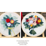 Max Full Range of Embroidery Starter Kit Bouquet Cross Stitch Crafts Style 2 - Aladdin Shoppers