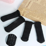 Max Furniture Feet Caps Covers/Knitted Chair Leg Socks 3x11cm Black - Aladdin Shoppers