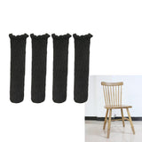 Max Furniture Feet Caps Covers/Knitted Chair Leg Socks 3x11cm Black - Aladdin Shoppers