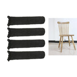 Max Furniture Feet Caps Covers/Knitted Chair Leg Socks 3x11cm Black - Aladdin Shoppers