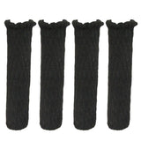 Max Furniture Feet Caps Covers/Knitted Chair Leg Socks  3x11cm  Black